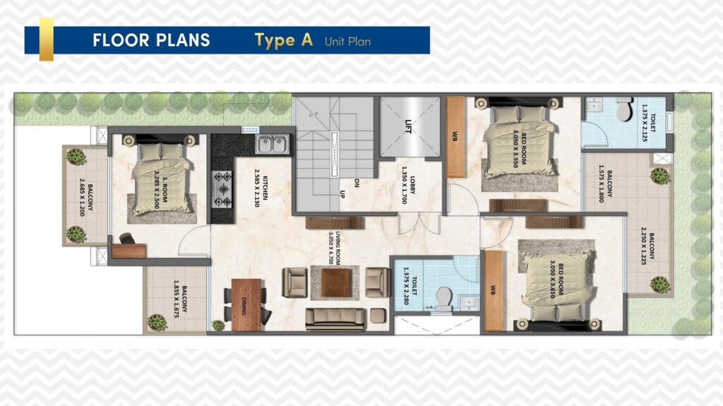 SG City 92 Type A Floor Plan